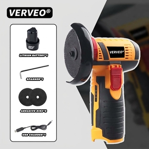 Mini Esmerilhadeira Angular Profissional 12V Sem Fio com Gatilho, 19500RPM, Recarregável, Portátil, Ferramenta Elétrica para Polimento e Corte DIY - Product Image 4