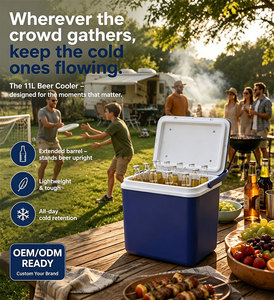 Contenedor de hielo portátil aislado de material PU para fiestas deportivas al aire libre, para enfriar bebidas y cerveza, ideal para senderismo, coche, <span class=keywords><strong>picnic</strong></span>, nevera de 11L. - Product Image 2