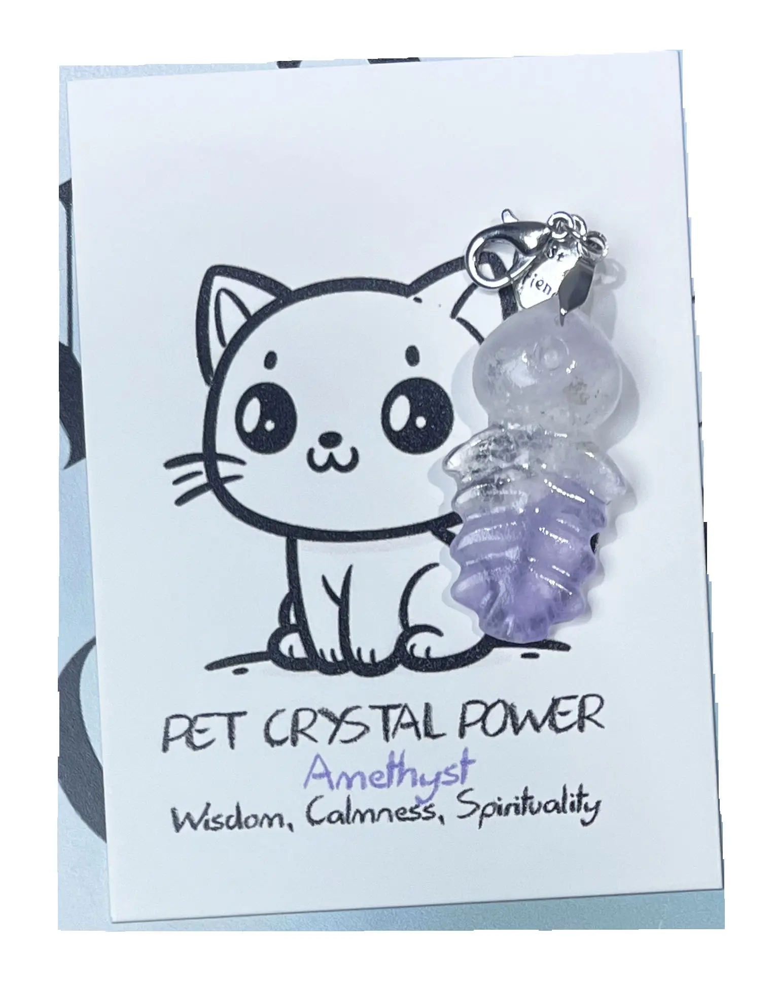 Pet cristallo protezione potenza intaglio cristallo creativo Fishbone ciondolo per Pet regalo protezione vitalità felicità amore per Pet Pet