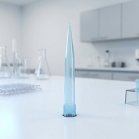 Prix d'usine, embouts de pipette bleus, embouts de pipette en plastique PP transparent pour utilisation en laboratoire