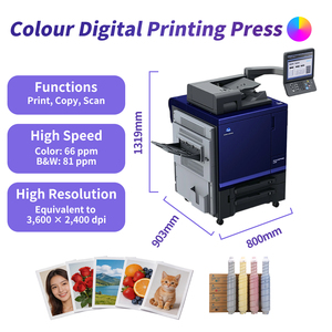 Konica Minolta C4065 Accurio Print C4065 4065 Bizhub Press New Portable Copiers A3 Max Print Area <b>A4</b> Max <b>Paper</b> Used Production - Product Image 1