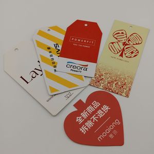 Quần Áo Tay thẻ quần áo nhãn hàng may mặc hangtags thiết kế cao cấp may thẻ các tông màu đen Swing vé trống treo thẻ - Product Image 6