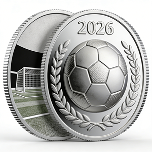 Moneta commemorativa da collezione personalizzata per partite di calcio, medaglia da calcio in rilievo, moneta sfida da collezione, all'ingrosso direttamente dalla fabbrica - Product Image 1