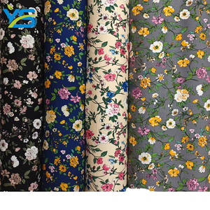 Elbiseler için hazır malların ekran baskısında düz Rayon kumaş 100% Rayon ince yün kumaş üzerinde en iyi kalite - Product Image 1