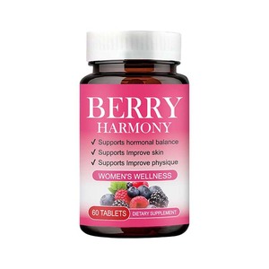 OEM/ODM naturale equilibrio ormonale femminile bacche armonia compresse pillole con germogli di soia calcio <span class=keywords><strong>per</strong></span> le donne mestruali - Product Image 1