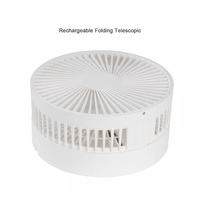 Nouveauté Ventilateur portable puissant 2 en 1 pour la maison et le camping-car, mini ventilateur USB rechargeable de 7 pouces, 3 vitesses, moteur sans balais pliable, été