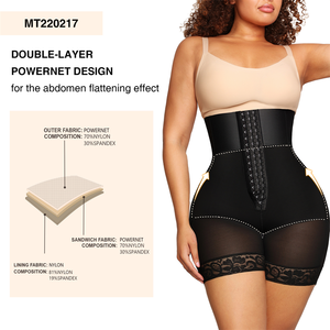 Hexin Grossiste Short BBL Gaine Amincissante Taille Haute Gainante <span class=keywords><strong>Ventre</strong></span> <span class=keywords><strong>Plat</strong></span> Maintien Abdominal pour Femme - Product Image 5