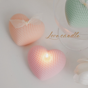 شموع عيد الحب الرومانسية على شكل قلب محبوك - Product Image 4