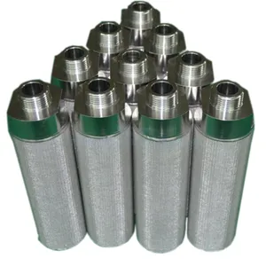 High Quality 5 micron sintered filter stainless steel metal filter 316l sintered mesh cylindrical filter Element