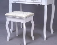 Table de Maquillage en Bois avec LED et Tabouret pour Chambre à Coucher – Design Gratuit, Vente en Gros