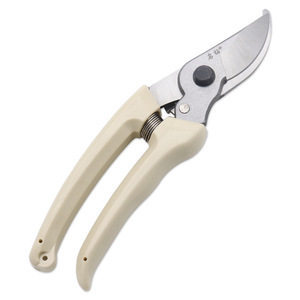 Sécateur de jardin à lames croisées en acier au carbone, coupe maximale 5 mm, pour droitier, manche gris, conception à ressort - Product Image 3