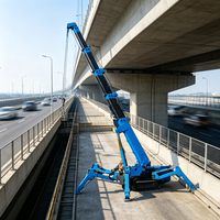 Mini grue araignée avec système de commande hydraulique pour les applications d'installation d'équipements en intérieur