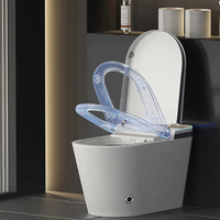 WC intelligent WDF à détection automatique avec télécommande, siège chauffant, fonctionnement automatique, cuvette allongée