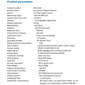 Analyseur <span class=keywords><strong>d</strong></span>'<span class=keywords><strong>oxygène</strong></span> 10-99,99 % vol. Résolution 0,01 % Moniteur O2 pour générateur <span class=keywords><strong>d</strong></span>'<span class=keywords><strong>oxygène</strong></span> PSA, systèmes <span class=keywords><strong>d</strong></span>'alimentation en <span class=keywords><strong>oxygène</strong></span> OEM et médicaux - Product Image 6