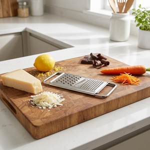 Manual Multipurpose Stainless Steel Flat Grater for Vegetable and Cheese Shredding - Product Image 3