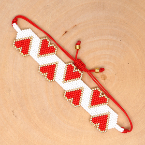 Braccialetto Go2boho con Perline Miyuki <span class=keywords><strong>a</strong></span> Forma di Cuore, Gioiello Bohémien Fatto <span class=keywords><strong>a</strong></span> Mano, Pulsera con Perline per Donne - Product Image 5