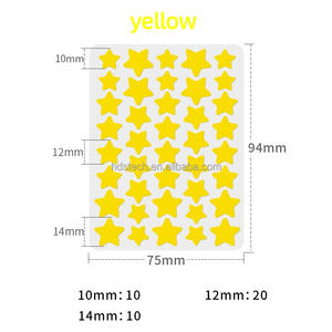 स्टार हाइड्रोकोलाइड मुँहासे पैच 9 रंग और 3 आकार (10/12/14 मिमी) सूट विभिन्न ब्लीश, प्यारे स्पॉट स्टिकर अदृश्य ज़ोट अवशोषित करने के लिए - Product Image 4