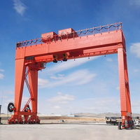 Grue portique à double poutre pour chantier naval et port de conteneurs - Grue sur rail de type MG 50T avec moteur, boîte de vitesses, PLC, CE HENANMINE