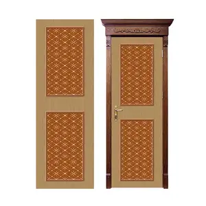 Película colorida da porta da glória real da decoração do grão de madeira para o painel da porta