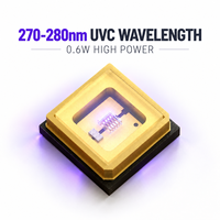 Diode LED UVC compacte en céramique AlN 3535 SMD de 0,6 W (270 nm à 280 nm) pour la purification de l'eau et la désinfection de l'air