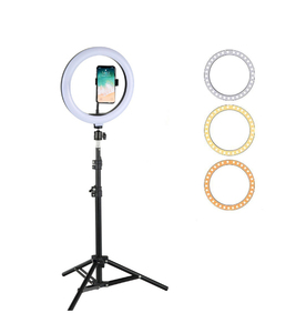 New Professional 10 Inch Led Ảnh Tự Sướng Chụp Ảnh Với Tripod Đứng Điện Thoại Chủ Cho Make Up Live Stream Fill Ring Ánh Sáng - Product Image 1