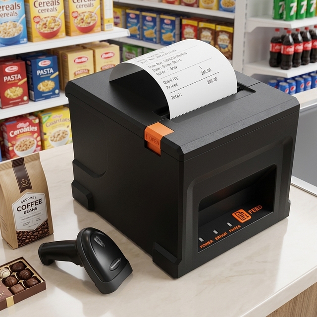 High Speed 220mm/s Portable Receipt Thermal Printer Direct Thermal Label Printer for Restaurant Business
