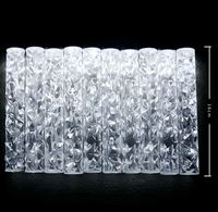 Luminaire suspendu en verre LED en forme de tube pour mariage et fête, lustre élégant, alimenté par courant alternatif, indice de protection IP65