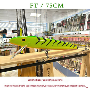Lớn trò chơi 75cm 600g Minnow triển lãm treble móc cứng ABS nhựa nổi Minnow dài khoảng cách đúc doanh thu hút câu cá mồi - Product Image 4