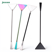 Pelle à sable triangulaire en acier inoxydable de 32 cm, outil de nettoyage d'aquarium, grattoir à algues, niveleur de sable allongé, vente en gros