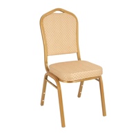 Chaises de banquet commerciales pour événements, hôtels et hôtellerie, avec cadre doré, style moderne, pour mariage, et tables à louer