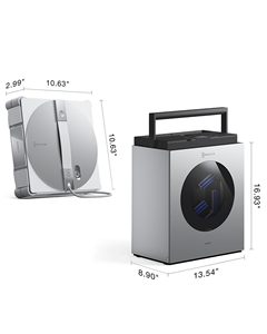 Robot Limpiacristales Inteligente Winbot W3 al por Mayor con Estación Multifuncional y 12 Niveles de Seguridad Ecovacs Winbot W3 Manos Libres - Product Image 6
