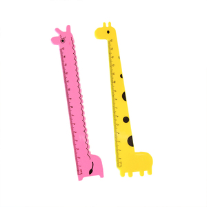 Plastic Ruler 12inch Colorful Straight Ruler Transparent Colored Different Design DIY Drawing Plastic Ruler