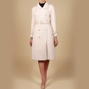 Cappotto lungo cammello <span class=keywords><strong>marrone</strong></span> <span class=keywords><strong>donna</strong></span> OEM/ODM IN lana ALPACA - Product Image 4