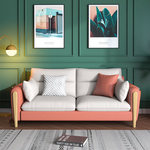 L-Shaped Fabric <b>Sofa</b> Set Modular <b>Foam</b> Filling Modern Minimalist Living Room Furniture For Small Apartments - Product Image 3