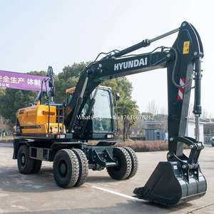 Nouvelle pelle sur pneus Hyundai HW150 d'origine avec moteur Cummins – Prix réduit - Product Image 3