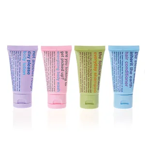 Recyclable Round Cosmetic Packaging Body Lotion Face Cream Plastic Tubes Packaging