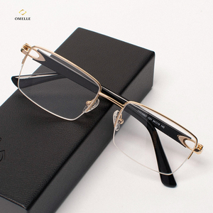 ओमेले नए यूनिसेक्स विंटेज आयताकार आईवियर फ्रेम फैशनेबल धातु सजावट विरोधी नीले प्रकाश कंप्यूटर शैली - Product Image 4