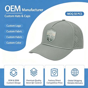 Waterproof Laser Hole Full Print Lightweight Embroidery Outdoor Trekking Camp <b>Running</b> Hat Cap - Product Image 1