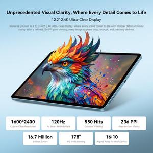 Tablette PC <span class=keywords><strong>Blackview</strong></span> MEGA 5, best-seller, 12 Go + 256 Go, 12,2 pouces, Android 16, Octa Core, 4G, version mondiale avec Google Play - Product Image 4