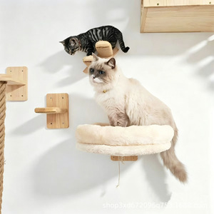 In stock: wall-mounted wooden cat beds, cat climbing frames, thickened plush cat beds, wooden <b>scratching</b> <b>posts</b>, solid wood cat - Product Image 4