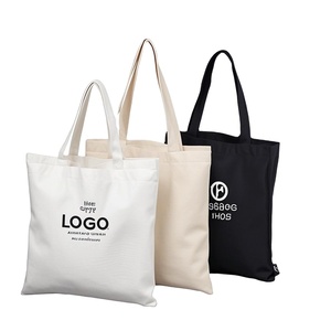 Custom Digital Printed Logo Reusable Small Shopping Cotton Tote Bags Personalized Canvas Advertising Promotional Gift Bags