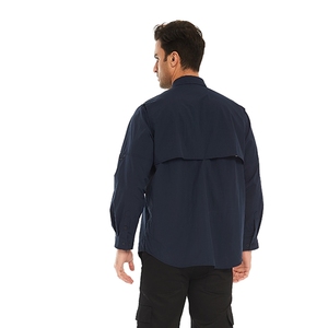 Camisa de pesca de protección <span class=keywords><strong>solar</strong></span> de manga larga para hombre, <span class=keywords><strong>camisas</strong></span> de enfriamiento de secado rápido UPF 50 + UV para viajes, Safari, Camping, senderismo al aire libre - Product Image 3
