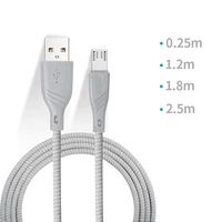 WITNUT 2,5 m Micro Cable DE DATOS Teléfonos móviles Cable Usb V8 Cables de carga Usb para teléfono móvil