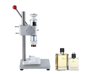 Máquina taponadora de botellas de Perfume portátil de escritorio Manual para cosméticos, herramienta de sellado de viales de vidrio en aerosol para uso Industrial - Product Image 1