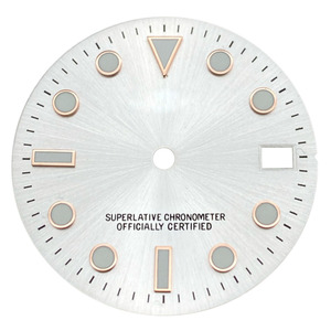 Fabriek Groothandel Oem Mechanische 28.5Mm Horloge Wijzerplaat Onderdelen Logo Fit Nh35 Beweging Groen Lichtgevend Horloge Wijzerplaat Gezicht Voor Seiko - Product Image 2