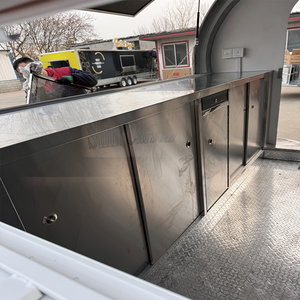 Remolque de Fibra de Vidrio Totalmente Equipado para Cocina Callejera de Snacks y Comida Rápida, Nuevo, Gran <span class=keywords><strong>Venta</strong></span>, Food Truck Comercial Móvil - Product Image 4