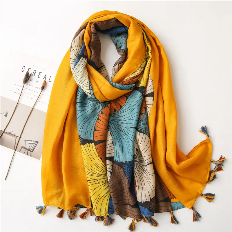 Y-Z дизайнерские Роскошные модные сезон весна-лето-осень; Современная и бахромой и принтом мгновенный шарф в этническом стиле шарфы шали