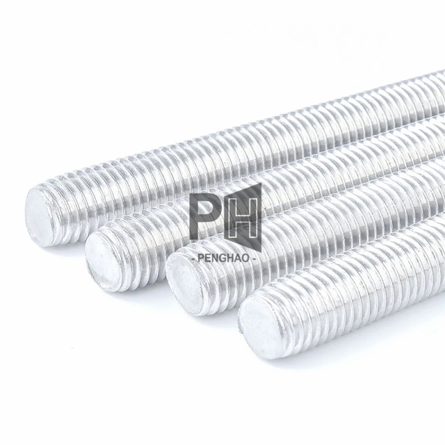 6061 Aluminium Alloy Threaded Rod Full-Thread Bar M5 M6 M8 M10 M12 M14 M16 Length 40mm - 200mm Custom Threaded Studs Bolts