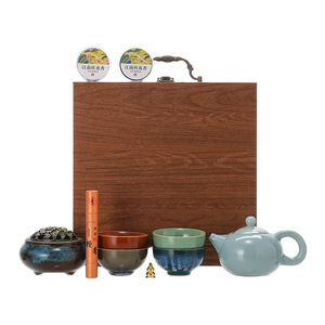 Four Seasons Tea <b>Set</b> Ceramic Xishi <b>Teapot</b> Gift Box Chinese Style Luxury Birthday Gift for Elders and Parents - Product Image 5