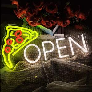 Letrero de neón LED para Pizza, luz acrílica abierta, arte de pared para negocios, hogar, <span class=keywords><strong>pizzería</strong></span>, cocina, horno, decoraciones para fiestas - Product Image 5